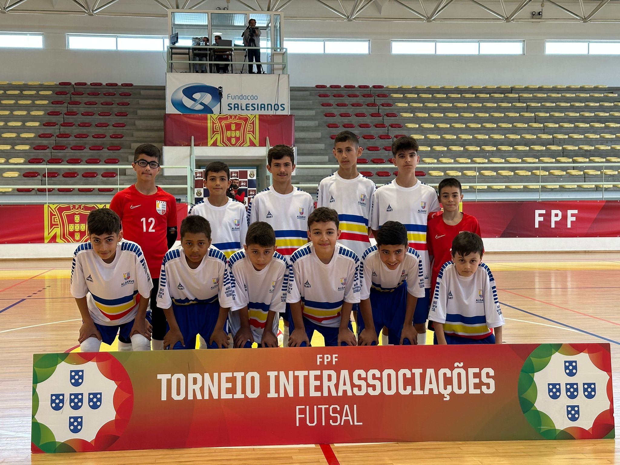 Reportagem no futsal Sub-13, no dia 12 de maio. 